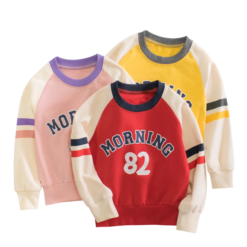 

Baby Girl Autumn Clothes 2022 Long Sleeve Cotton T-shirt Fashion Letter Kids Girls Tops 2-7 Years Children's Sweatshirt
