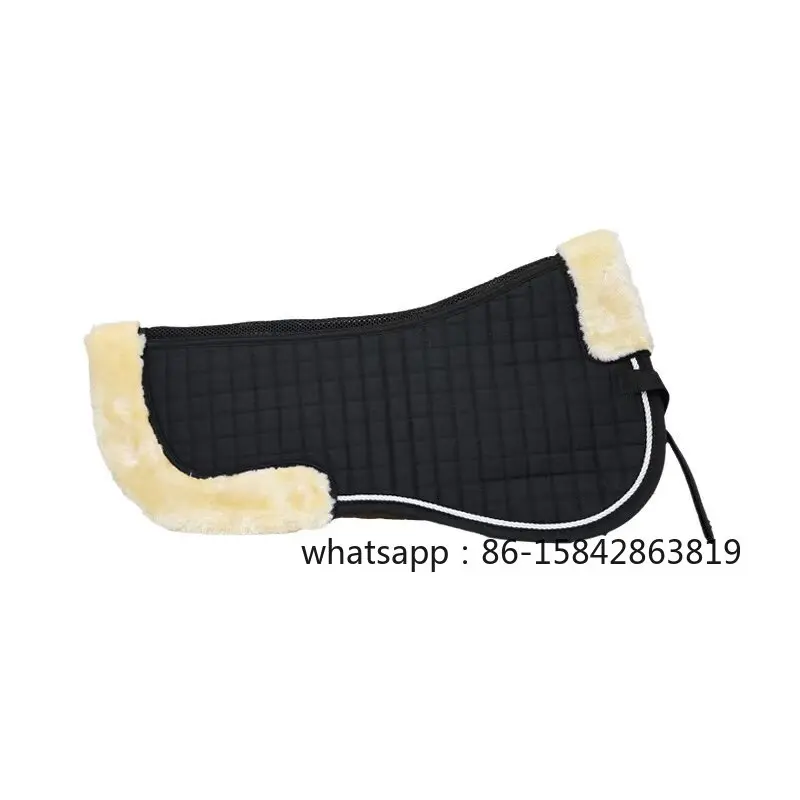 Thick Wool Shock Absorbing Saddle Balance Pad, Anti-Wear Anti Chafing Horse Protective Gear, Soft Equestrian Supplies