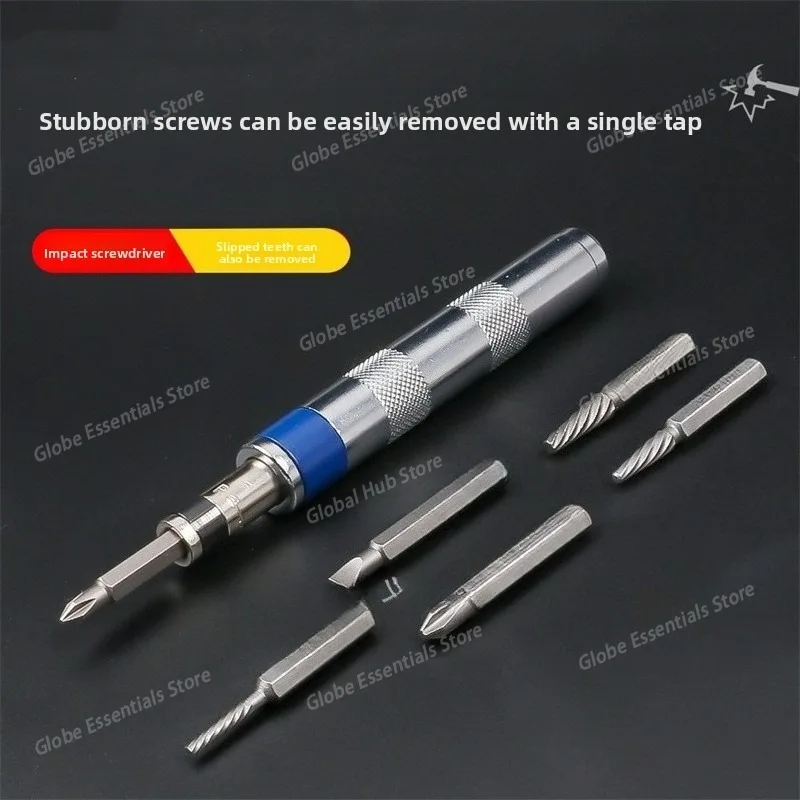 6in1 Screwdriver Set 1/4-inch Impact Drive Rusted Stuck Broken Fasteners Remover with Complete Specifications