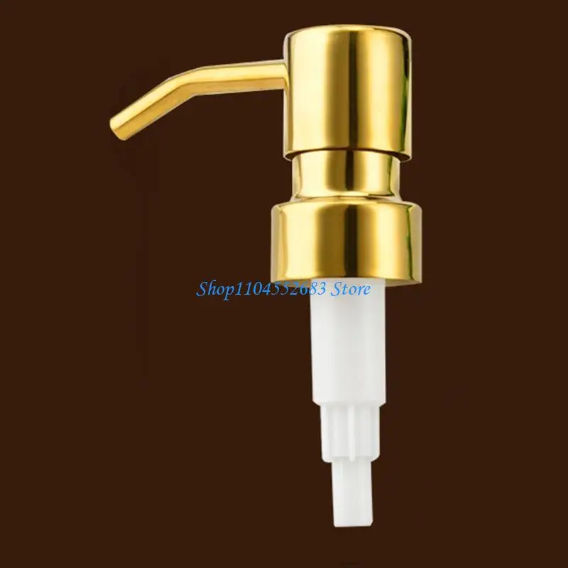 

Y6GD Stainless Steel Soap and Lotion Dispenser Pumps for Head Manual Press for Head Replacement for Your Bottles Rustproof Go