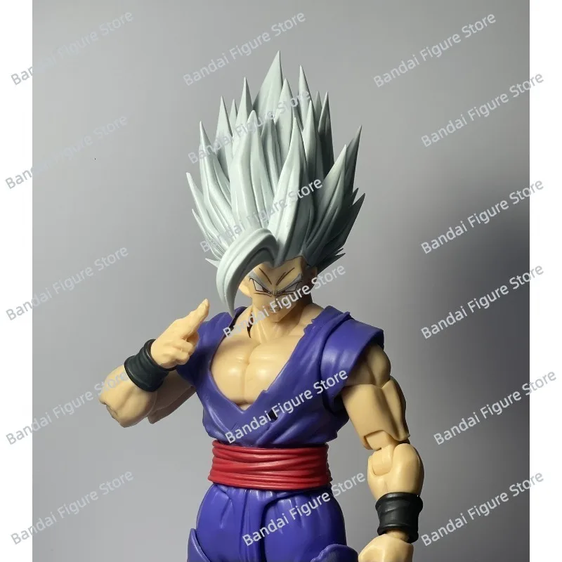 HM Dragon Ball Gohan accesorios de cabeza bestia Ultimate Gohan Son Goku Ssj1 Ssj2 Shf figuras de acción colección modelo Juguetes