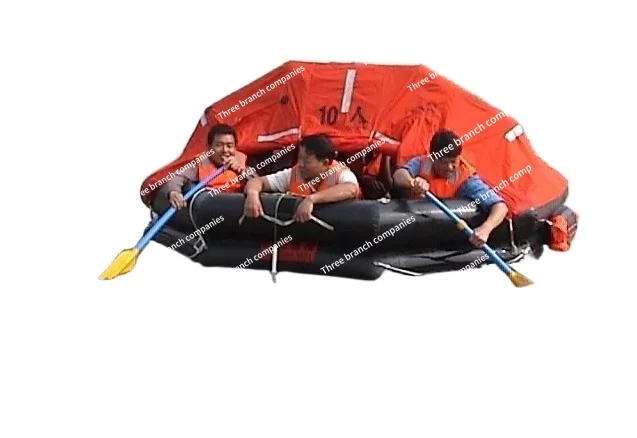 Rectangular Decagon Life Raft, Used  Rafts