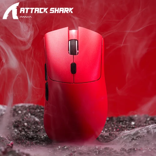 Ratón inalámbrico Attack Shark R1, ratón para juegos Bluetooth, ratón en espiral recitado por influenciadores, Sensor PAW3311, velocidad de retorno de 1000Hz