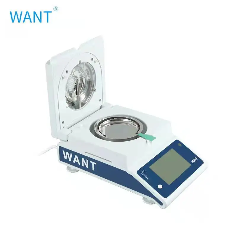120g/5mg Wholesale Chemical Raw Material Moisture Meter Textile Raw Material Touch Screen Moisture Analyzer