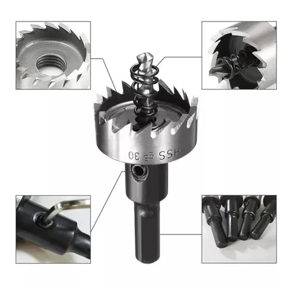 

13pcs 16-53mm Size Range Hole Saw Set High Speed Steel Material Titanium Plated Drill Bit Set High Speed Steel Drill Bi For Wood