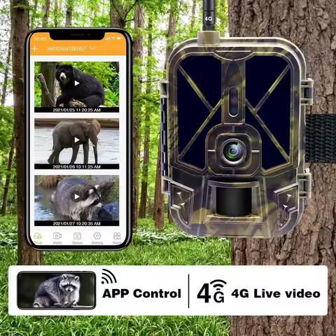 4K Live Stream Media APP Clould Service no lithium battery Hunting Trail Camera 4G 30MP Night Vision Photo HC940PRO camera