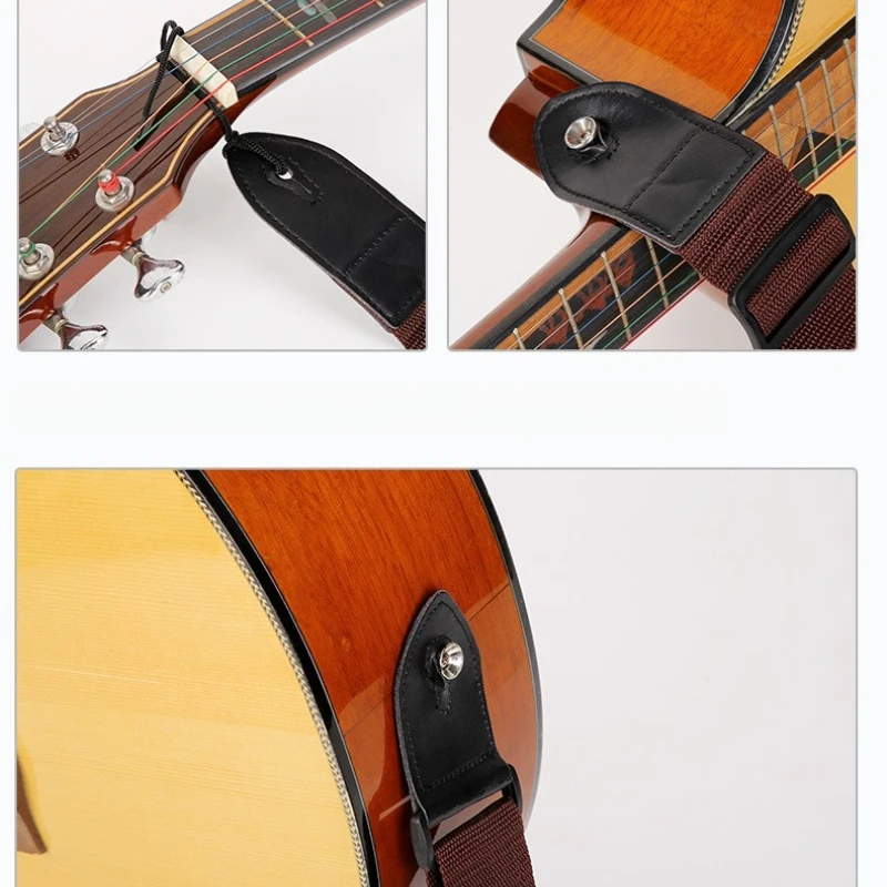 Directly From The Manufacturer Guitar Strap Electric Guitar Acoustic Guitar Wood GuitarStrap Classic Strap Cross Border