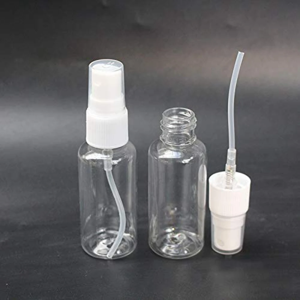 5 قطعة الجمال البلاستيك الشفاف العطور فارغة رذاذ زجاجة صغيرة السفر زجاجة مع غرامة رذاذ زجاجة 20 مللي