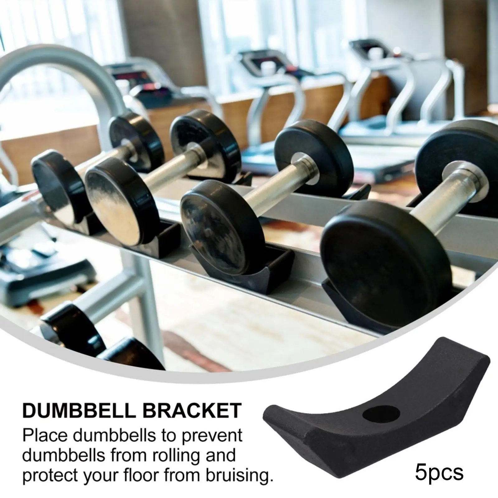 5Pcs Dumbbell Saddles Dumbbell Cradles Bracket Replacement for