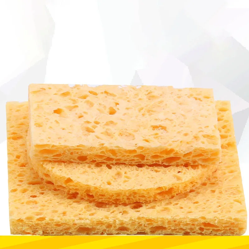 Soldering Iron Tip Cleaning Sponge Round 60mm Reusable High Temperature Resistant Cleaner Disc Sponge For Electric Repair Tools