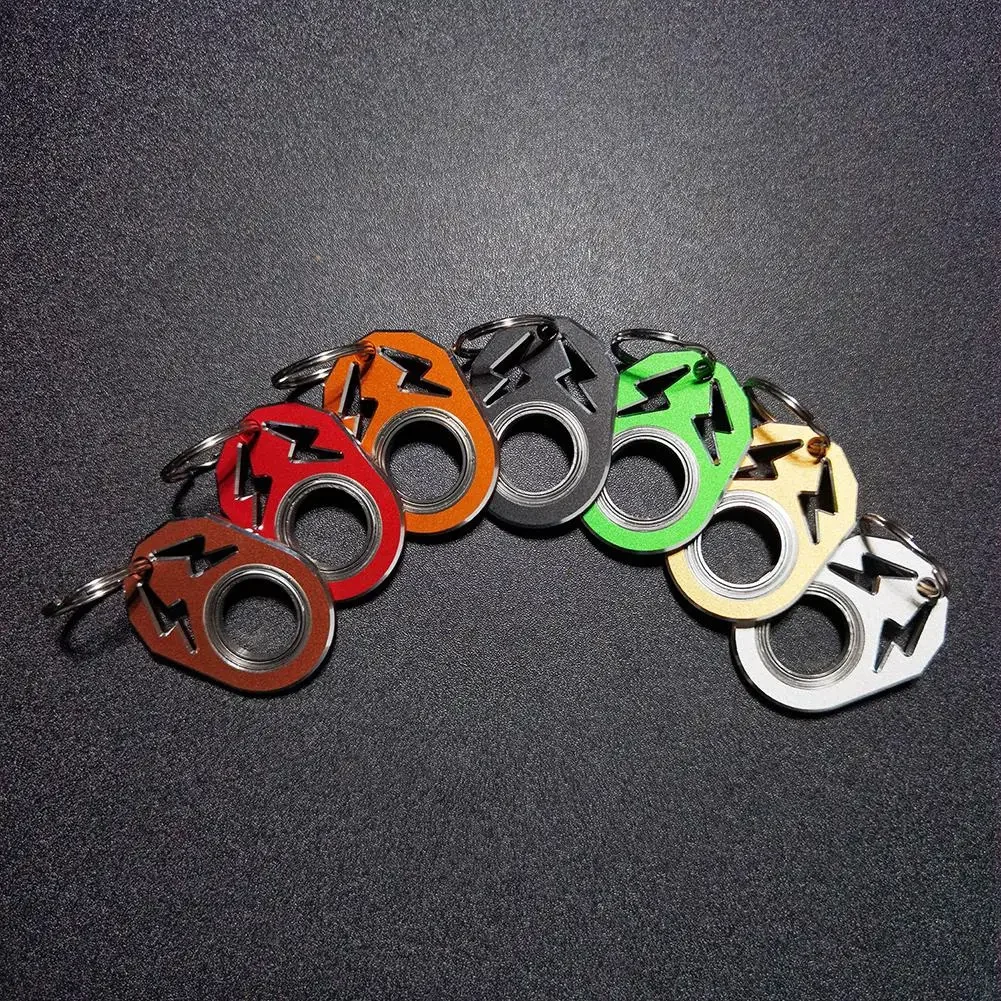 Cool Style Spinner Keychain Durable Keychain Spinning Key Decompression Cool Fingertip Toy For Holiday Gift