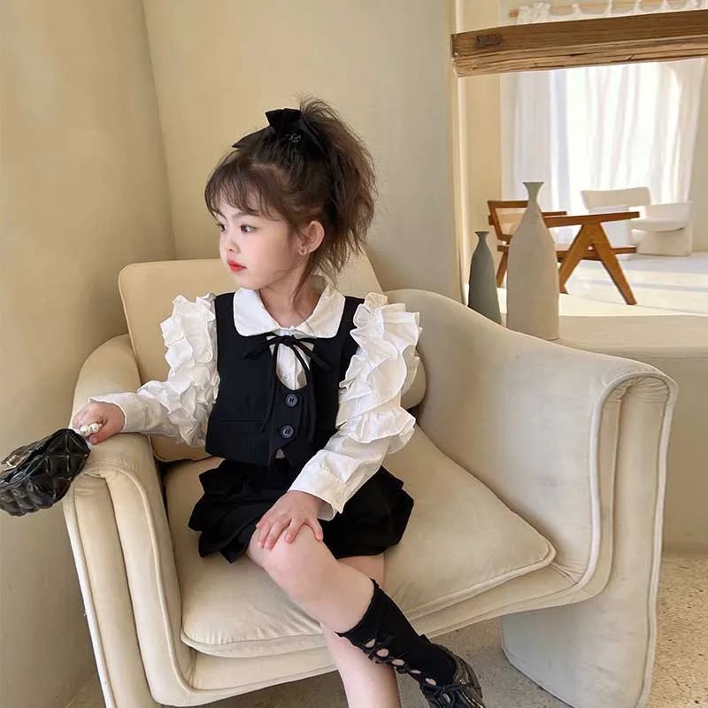 Girls Suits 2022 Autumn New Children\'s Clothing Autumn Clothing Trendy Children\'s Clothing Korean Clothes Two-piece Set