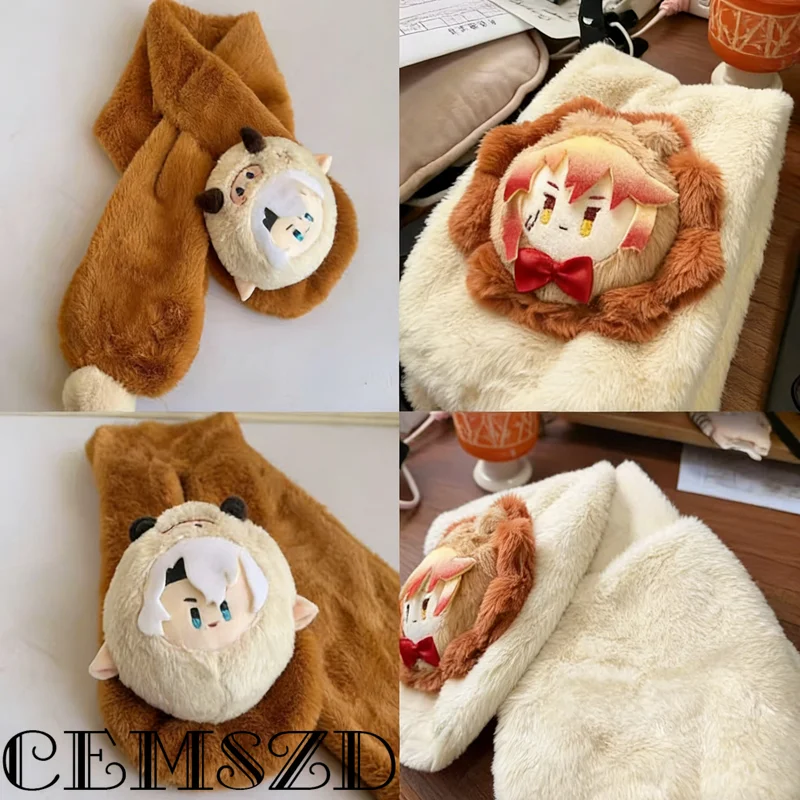 Mydei Phainon وشاح طبعة محدودة 100 قطعة هونكاي ستار السكك الحديدية Khaslana 95 سنتيمتر غامض الأرنب الفراء الدافئة تأثيري وشاح أنيمي الكرتون الدعامة #1