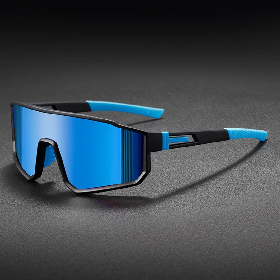 Übergroße Herren-Fahrradbrille für Herren, winddicht, bunte Beschichtung, Sonnenbrille, Outdoor-Sport, Motorrad