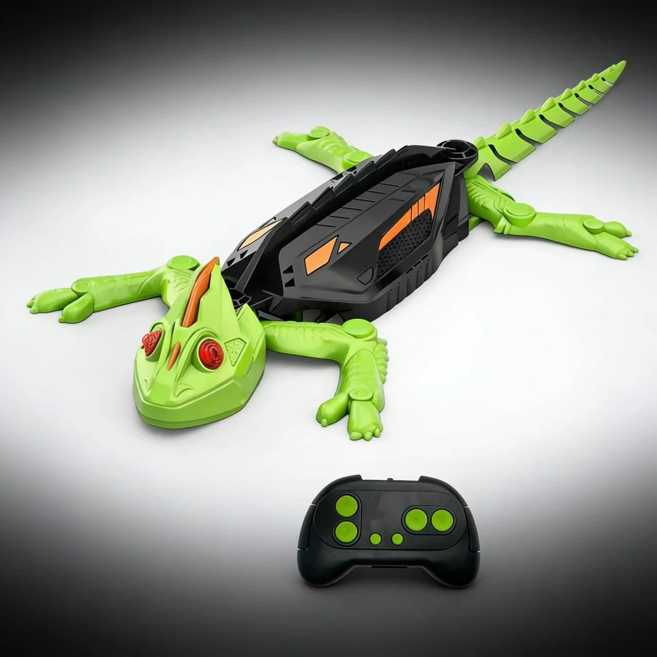 Realistyczny, bioniczny robot gekon na zdalne sterowanie, wspinający się po ścianach, idealny jako dekoracja świąteczna do domu.