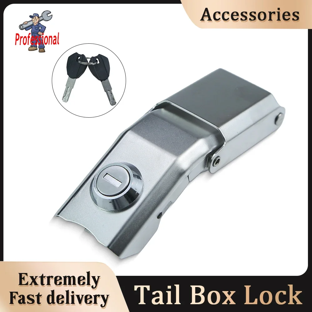 

Motorcycle tail box lock, 304 stainless steel, electric vehicle tail box lock, fully automatic, universal, 1.8mm thickened.