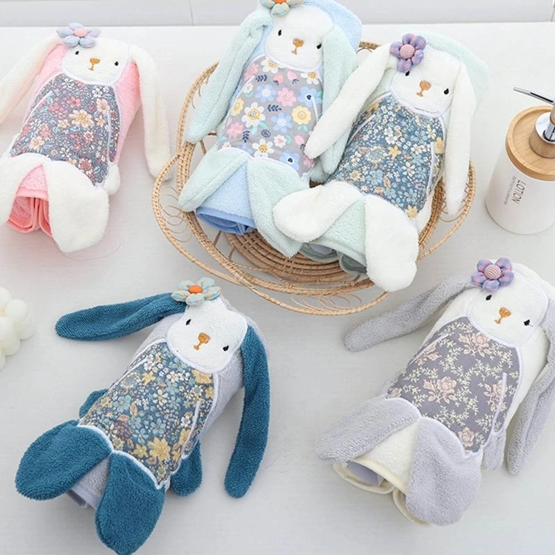 J15U 2 Pcs/Set Baby Infants Soft Coral Fleece Face Towel Bath Towel Receiving Blanket