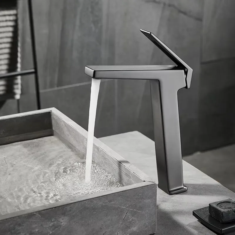 Basin Faucet Bathroom Cabinet Balcony Countertop and Universal Hot and Cold Faucets for Both Upper and Lower Basins