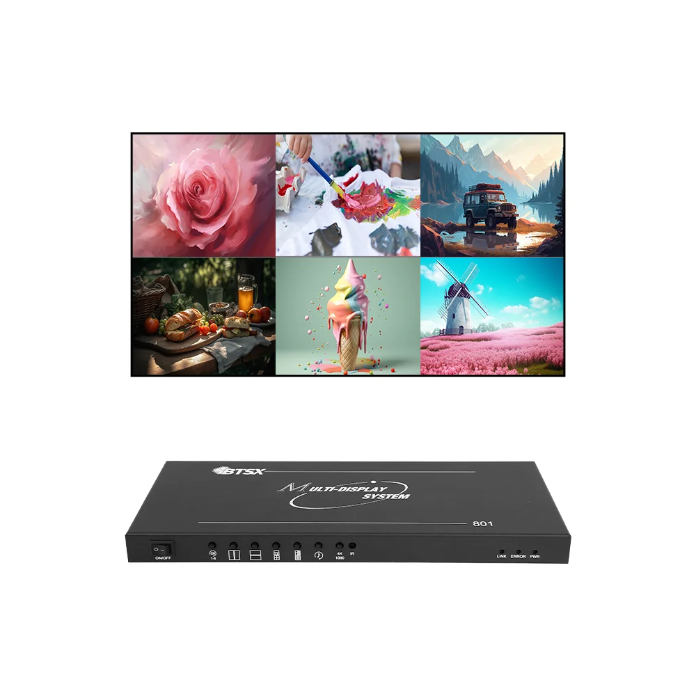 BIT-MV-4K60-801: Multer for Pro AV & Digital Signage 8-Channel 4K60 Multer | Ideal for CCTV & Surveillance