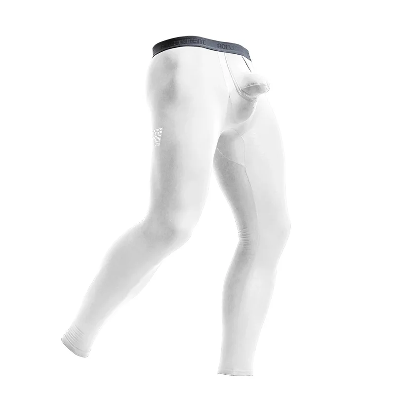 Gun-bullet men's long Johns, separate single piece scrotal support, thin thread pants, tight thermal pants, underpants, young me