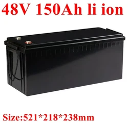 48v 150AH li-ion Lithium Replace power battery 48v 100Ah 5kwh 7kwh for Golf cart backup RV EV inverter Solar System +10A charger