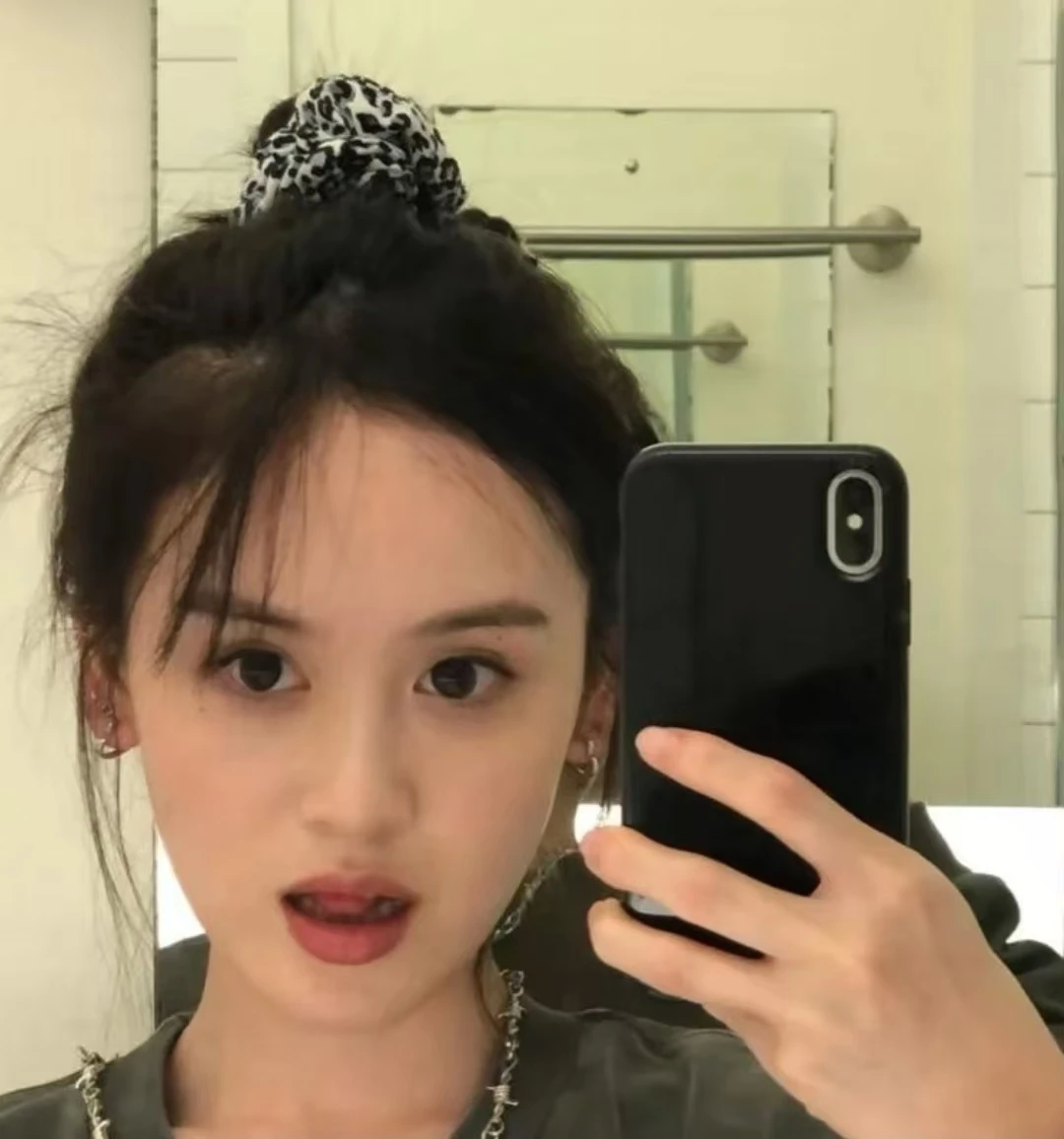 ربطة شعر جديدة للأمعاء الغليظة بطبعة الفهد للنساء، نمط كوري قديم، مزاج بسيط، حبل شعر متعدد الاستخدامات للنساء #3