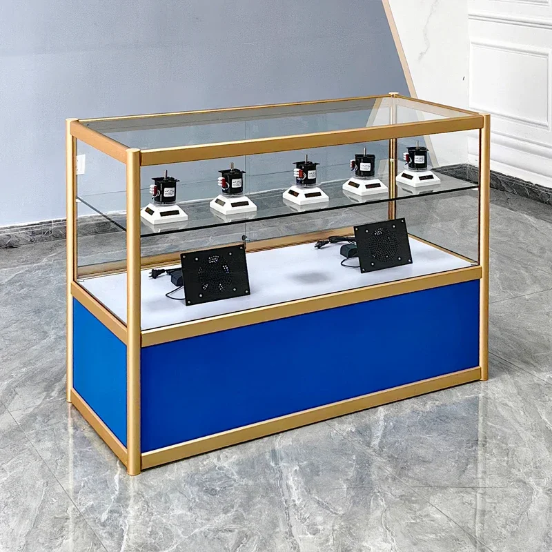 Jewelry Cabinet Antique Jewelry Cabinet Mobile Phone Small Ornament Display Cabinet Shelf Hardware Accessories Mould