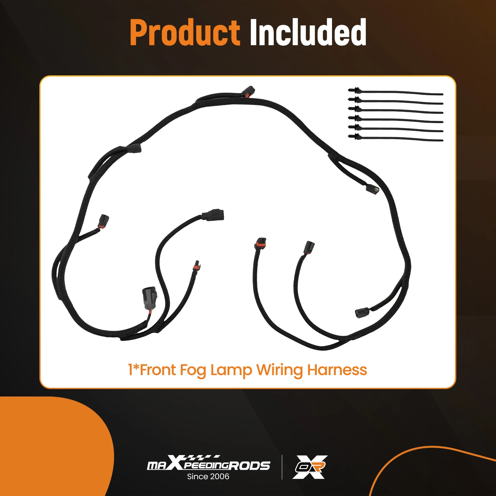 

Front Fog Light Connector Harness for RAM 2500 3500 4500 5500 2016-2018