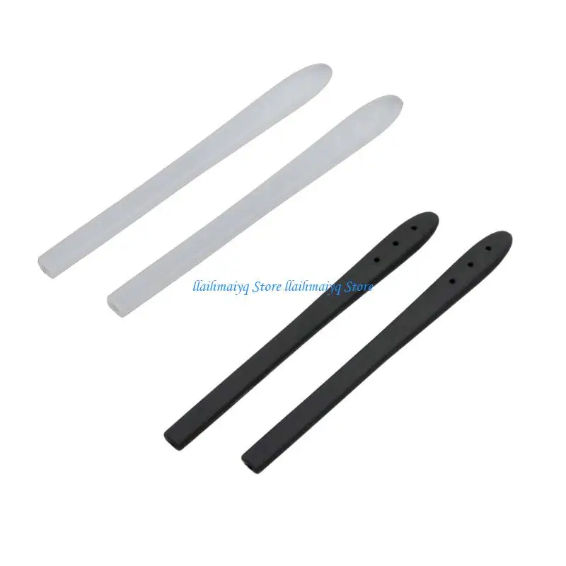 

573B Pack of 5 Pairs Metal Frame Protectors for Eyeglasses Silicone Covers Prevent Scratches Black White Options Sustained