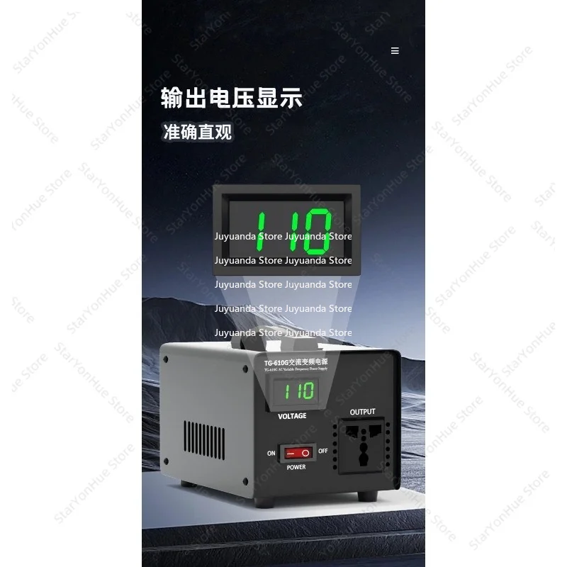 For Voltage & Frequency Conversion, AC 220V 50Hz to 110V 60Hz Transformer, For Korea 220V Japan 100V USA 120V 60Hz view 2