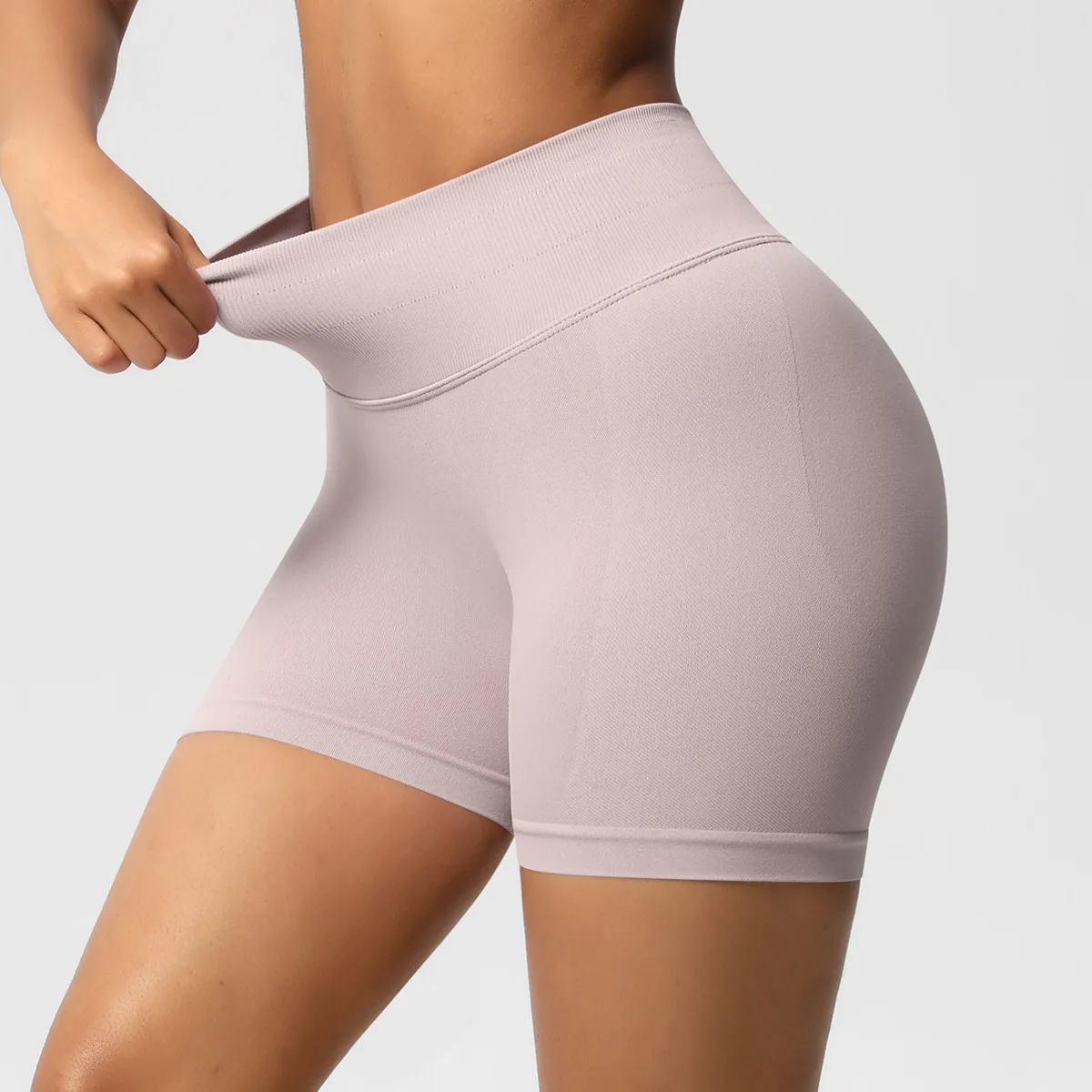 

Seamless Yoga Shorts Sports Fitness High-waisted Peach Hip Slim Breathable Quick-drying Summer Workout Clothing Gym Shorts Women