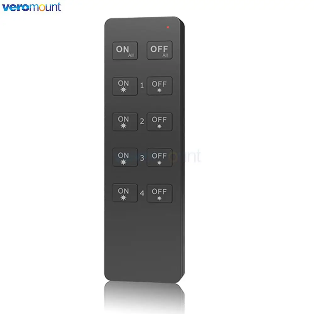 Controle Remoto Sem Fio para Skydance, Receptor Controlador LED de Cor Única ou Dupla, 1, 4, 8 Zone, R1, R2, RU4, RU8, 10Key RF