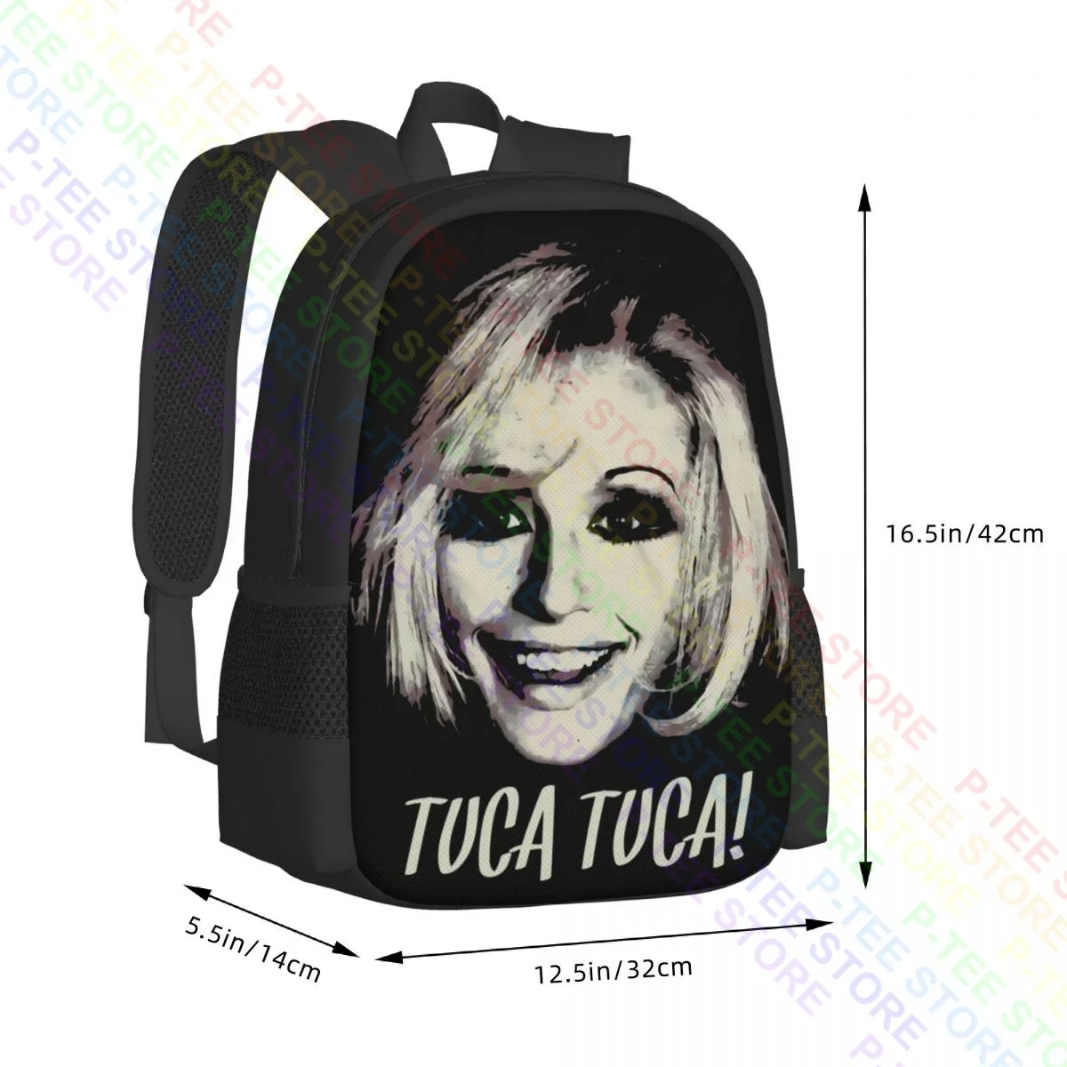 Raffella carracled, Tuca Tuca,Pop ArtBackpack scuola di grande capacità di grande capacità