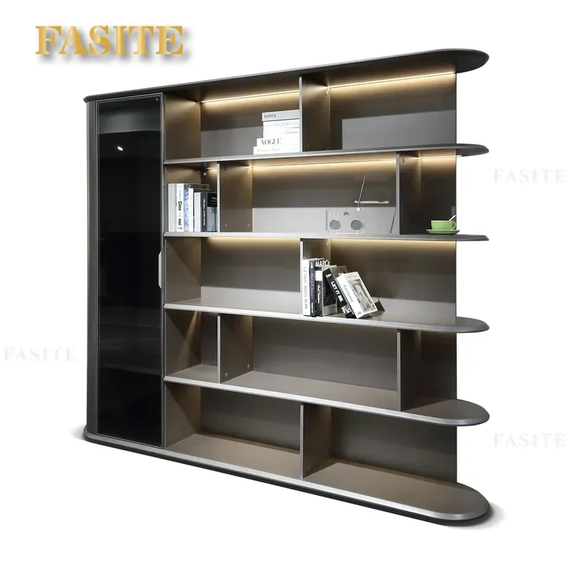 For Modern Office Deluxe File Cabinet Bookcase Simple Manager  Background Storage Furniture High Capacity Durable Wood