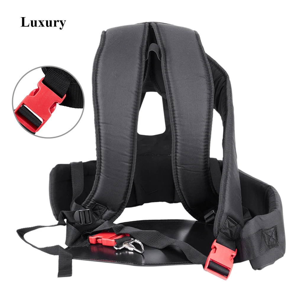 Professional Double Shoulder Strap Harness for Brush Cutter, Comfortable Shoulder Pads, Easy to Adjust and Use