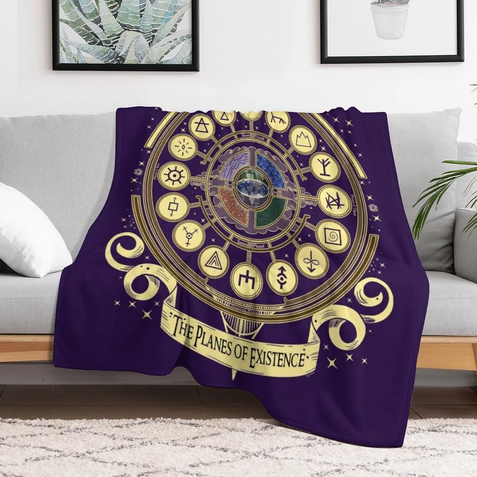 The Planes of Existence Throw Blanket Soft Plush Blanket as Housewarming Gift