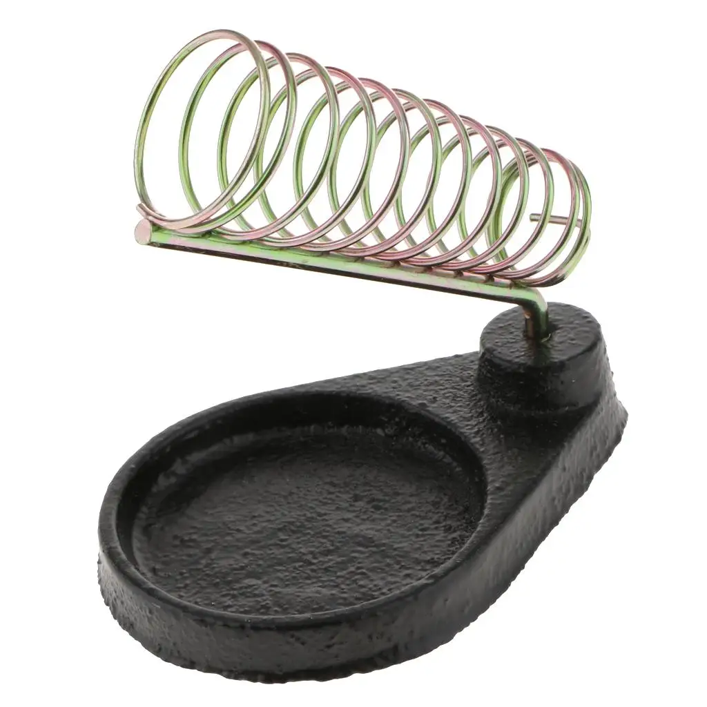 Circular Metal Soldering Solder Stand Holder Bracket With Base Metal Base for Stability and Durability