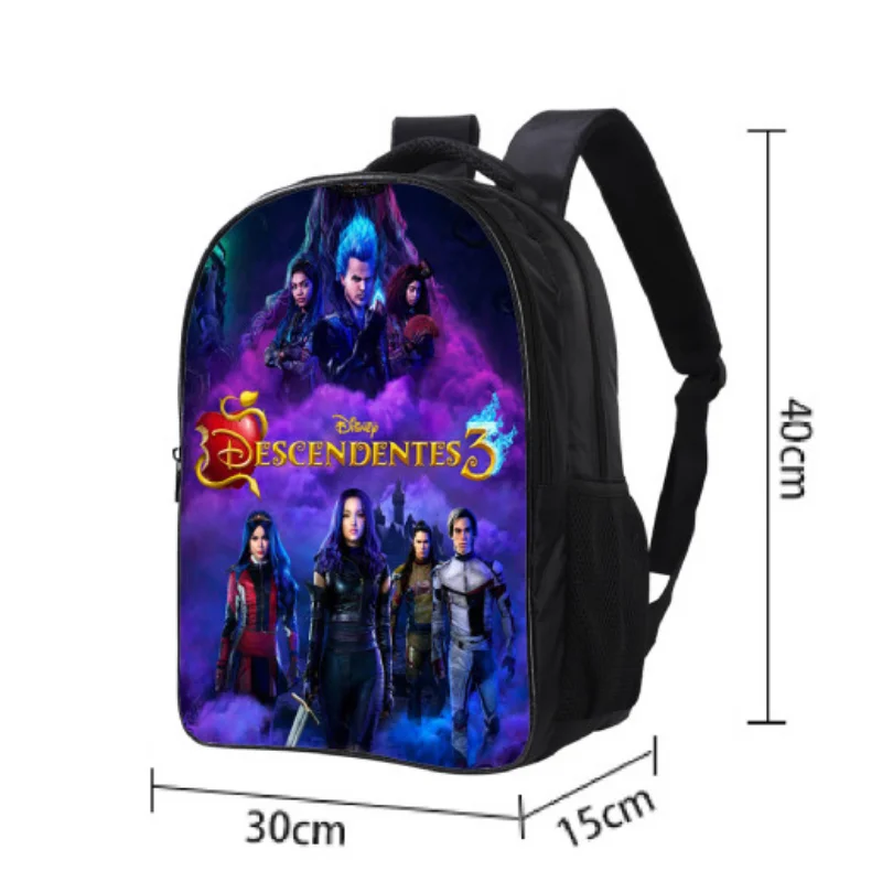 Disney Descendants Backpacks Shoulder Bag Pencil Bag 3 Piece Set Teenagers Boys Girls Student Travel Knapsack Messenger Bag Gift