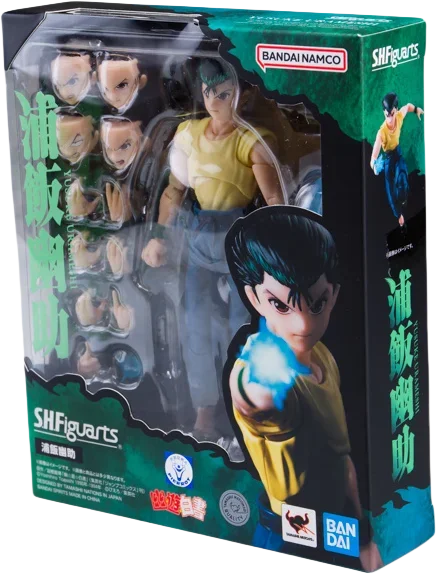 Bandai in Stock Original S.H.Figuarts YuYu Hakusho Anime Figures Yusuke Urameshi Action Figures Toys Collectible Model Kids