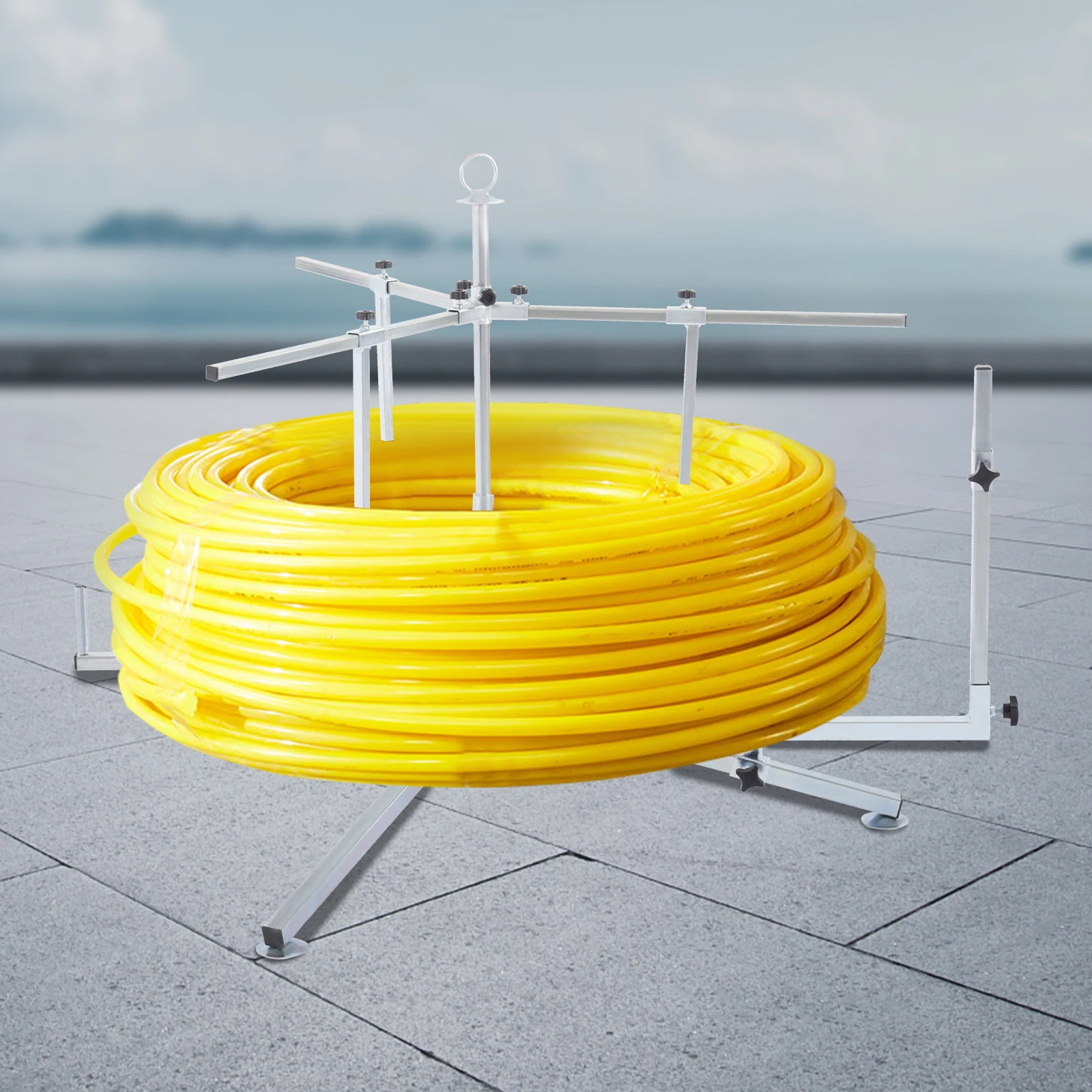 Draagbare pijpmolendispenser, multifunctionele vloerverwarming pijpontwikkelaar, vloerverwarming pijpafdichter voor staalkabel