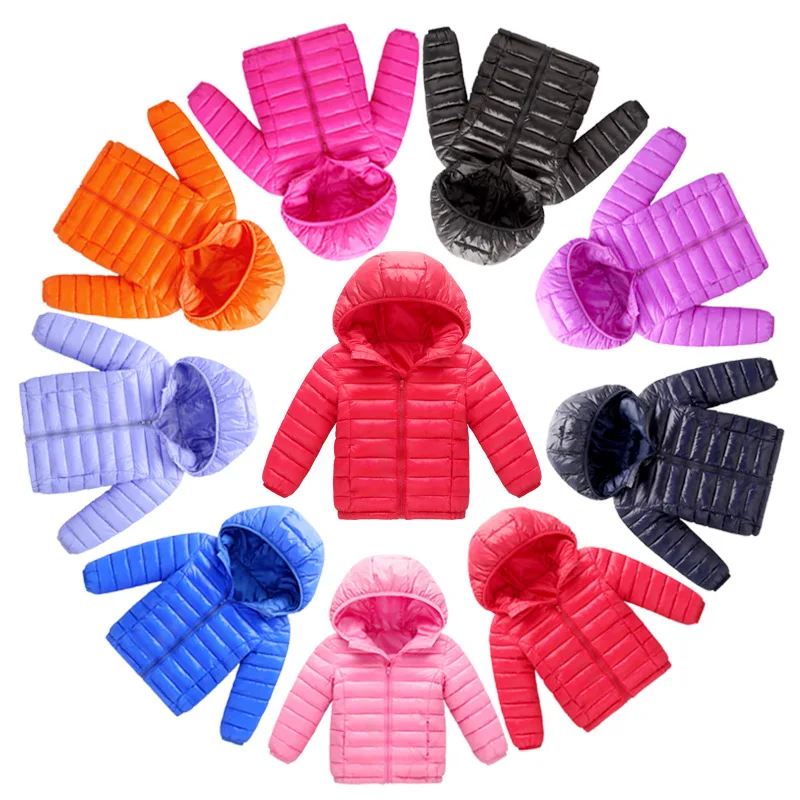 

Boy and Girl autumn Warm Down Hooded Coat teenage parka kids winter jacket 2023 New Fashion children jacket Outerwear