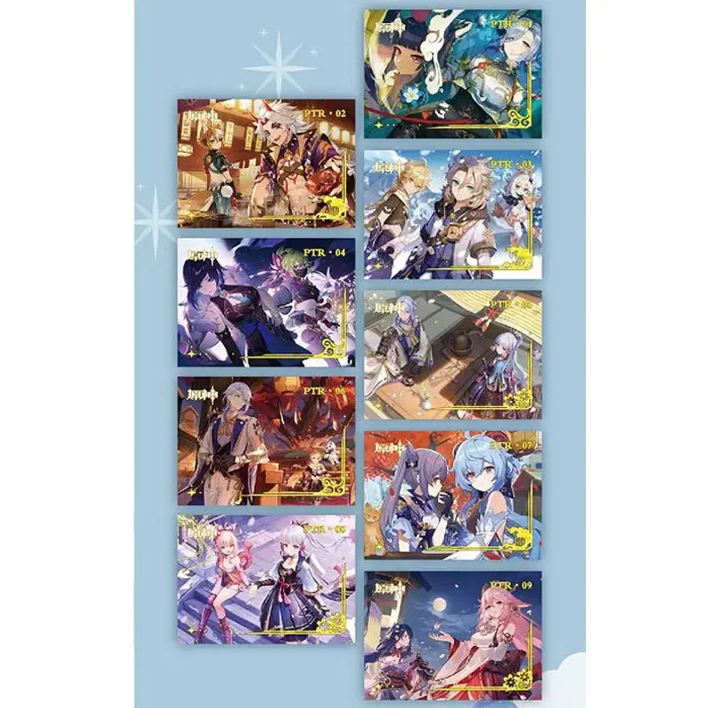 Genshin Impact QR Character Q-version Card Character Poster PTR Card Birthday Chart HB Card Rare Anime Exquisite Birthday Gifts