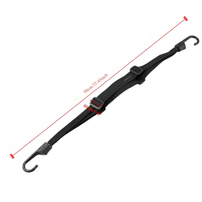 

90CM Motorcycle Accessories Set for Luggage Storage - Helmet Straps, Retractable Elastic Rope, Luggage Hooks