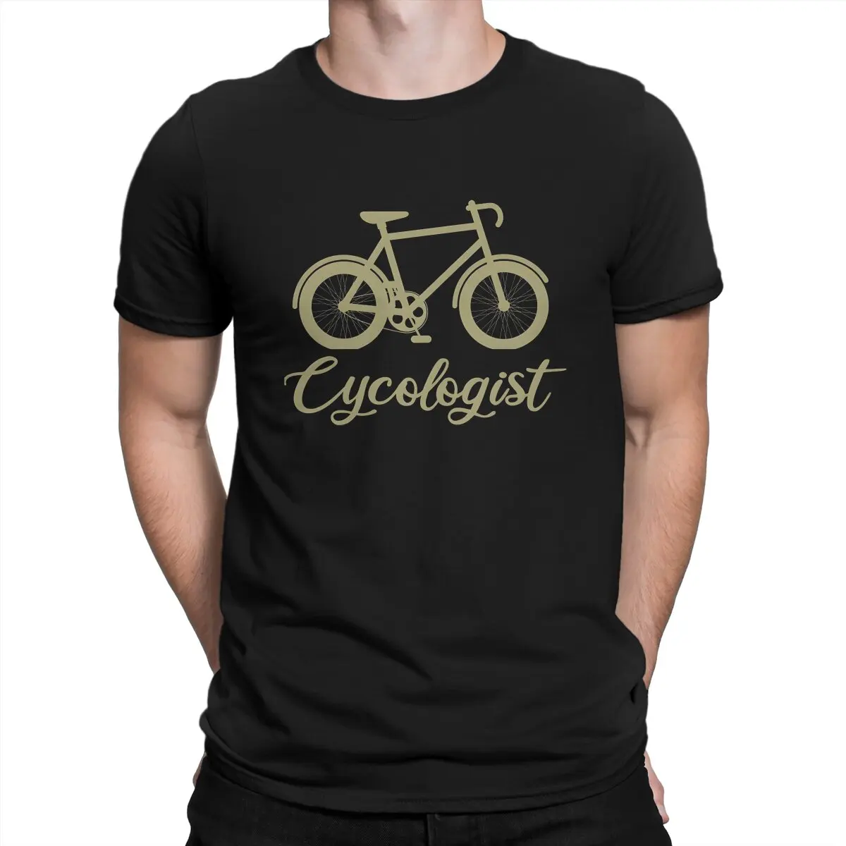 Men's T-Shirts Ride Funny Pure Cotton Tees Short Sleeve Cycologist Bicycle T Shirts Round Collar Clothes Gift Idea