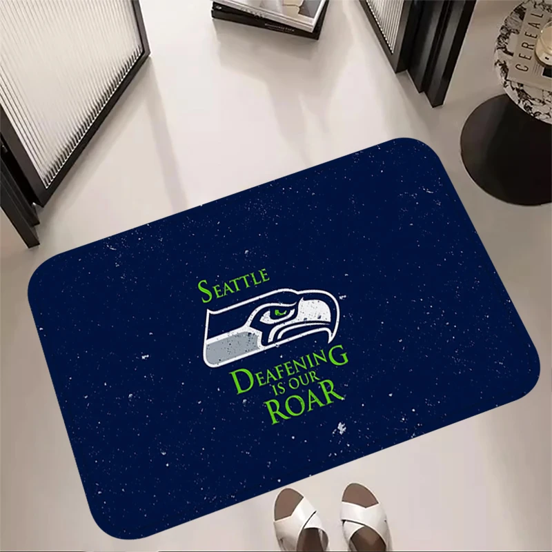 Interior Room Rugyb Rugs Foot Carpets Entrance Doormat Bedside Pet Floor Mats Seattle Seahawks Corridor Carpet Anti Slip Home