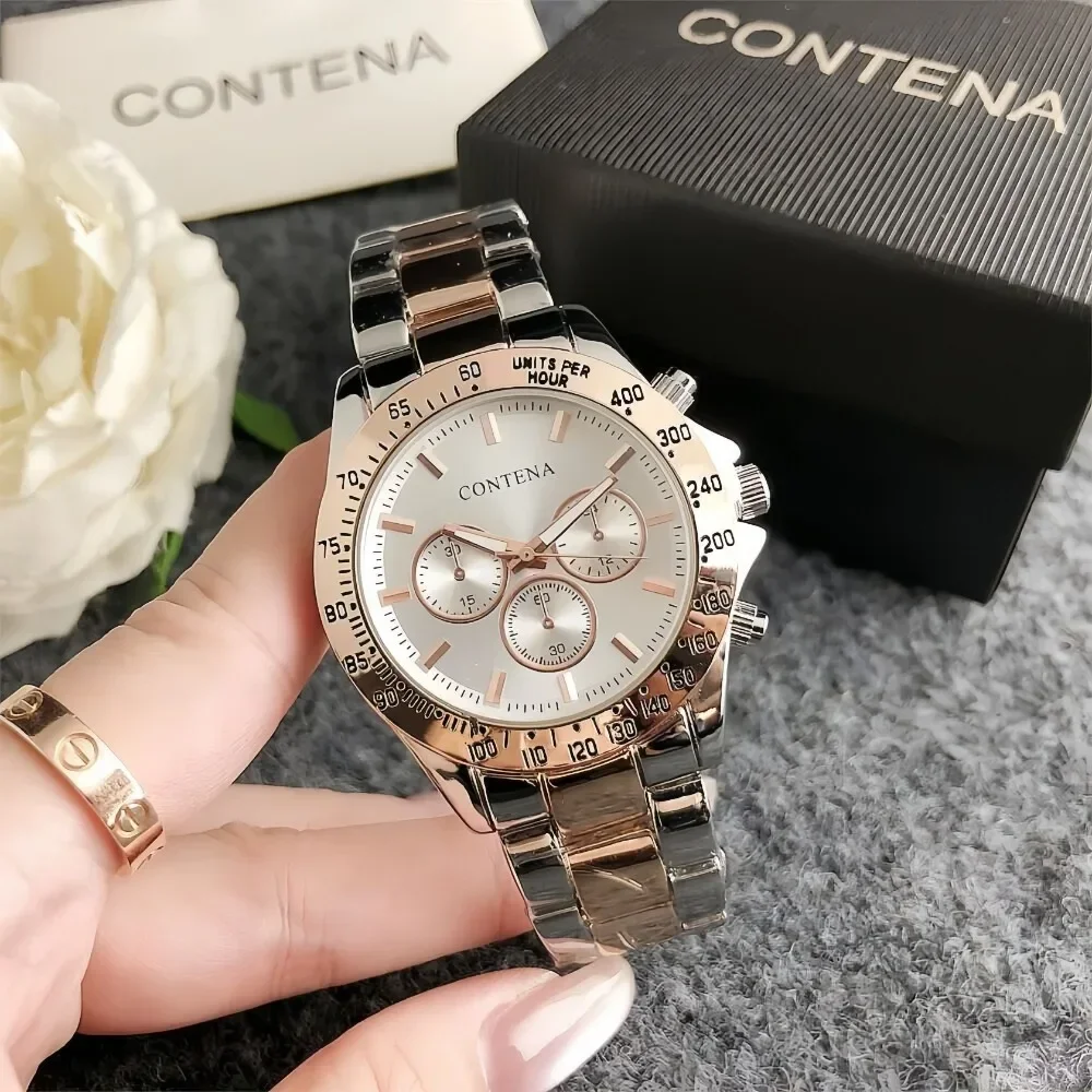 Orologi al quarzo di lusso per donna Orologi da donna in acciaio inossidabile di marca di moda Orologio da polso da donna semplice da lavoro