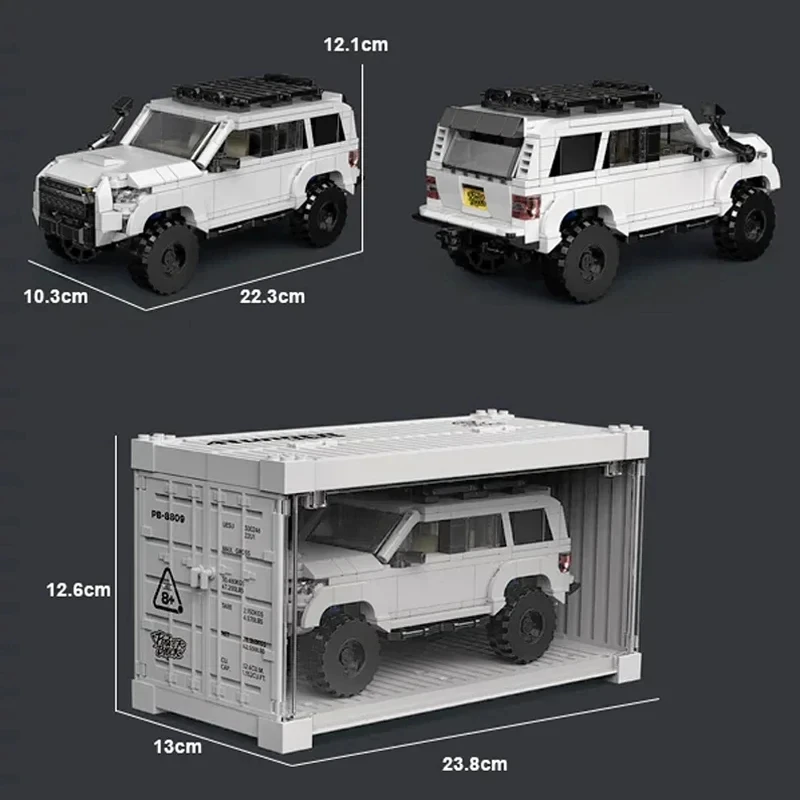 

PB8809 540 шт. DIY спортивный автомобиль строительный набор игрушек с витриной-креативная модель автомобиля подарок для детей