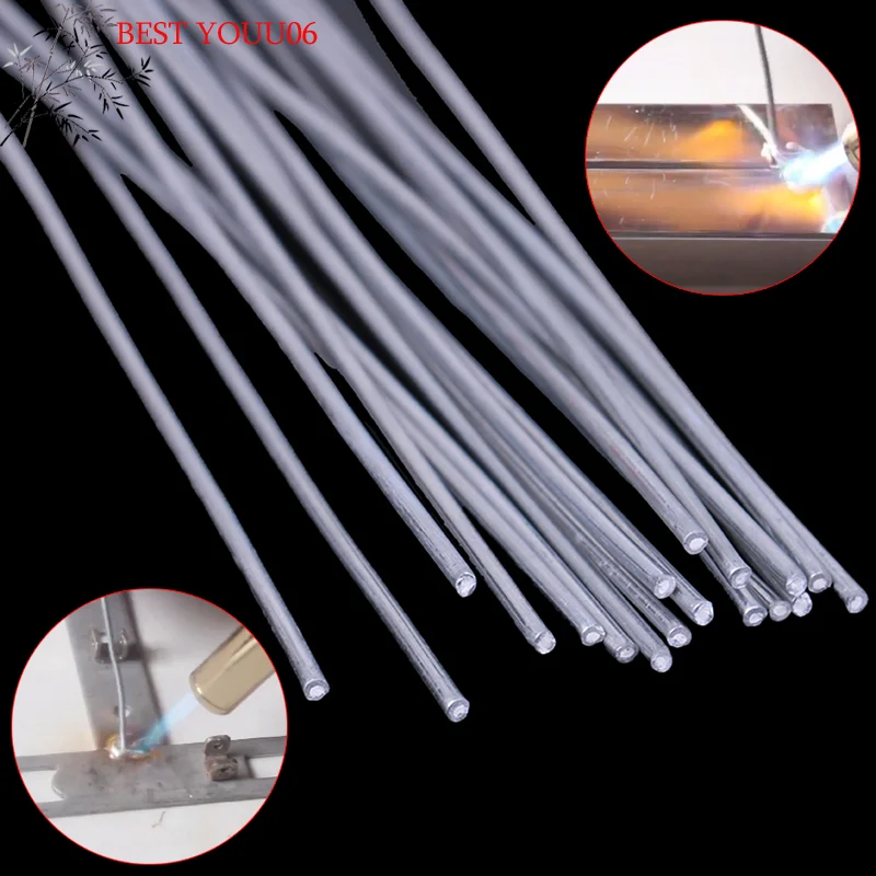 

Hot 10pcs Flux cored aluminum welding electrodes low temperature brazing rods 500mm