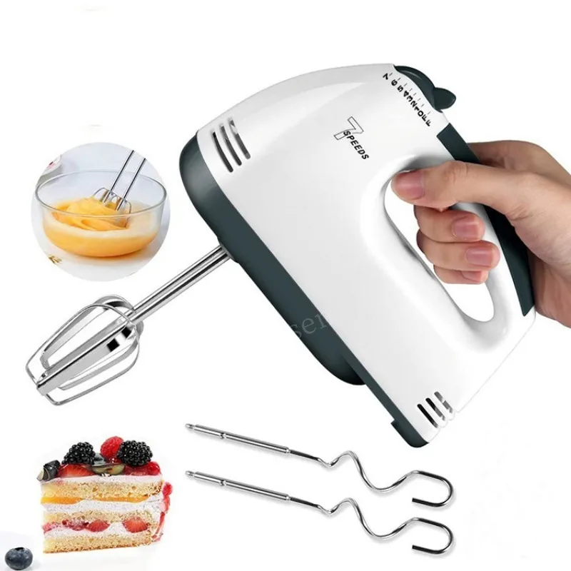 Multifunctional Electric Food Blender 7 Speed Mini Mixer Food Cake Baking Dough Mixer Handheld Mixer Egg Beater Automatic Cream