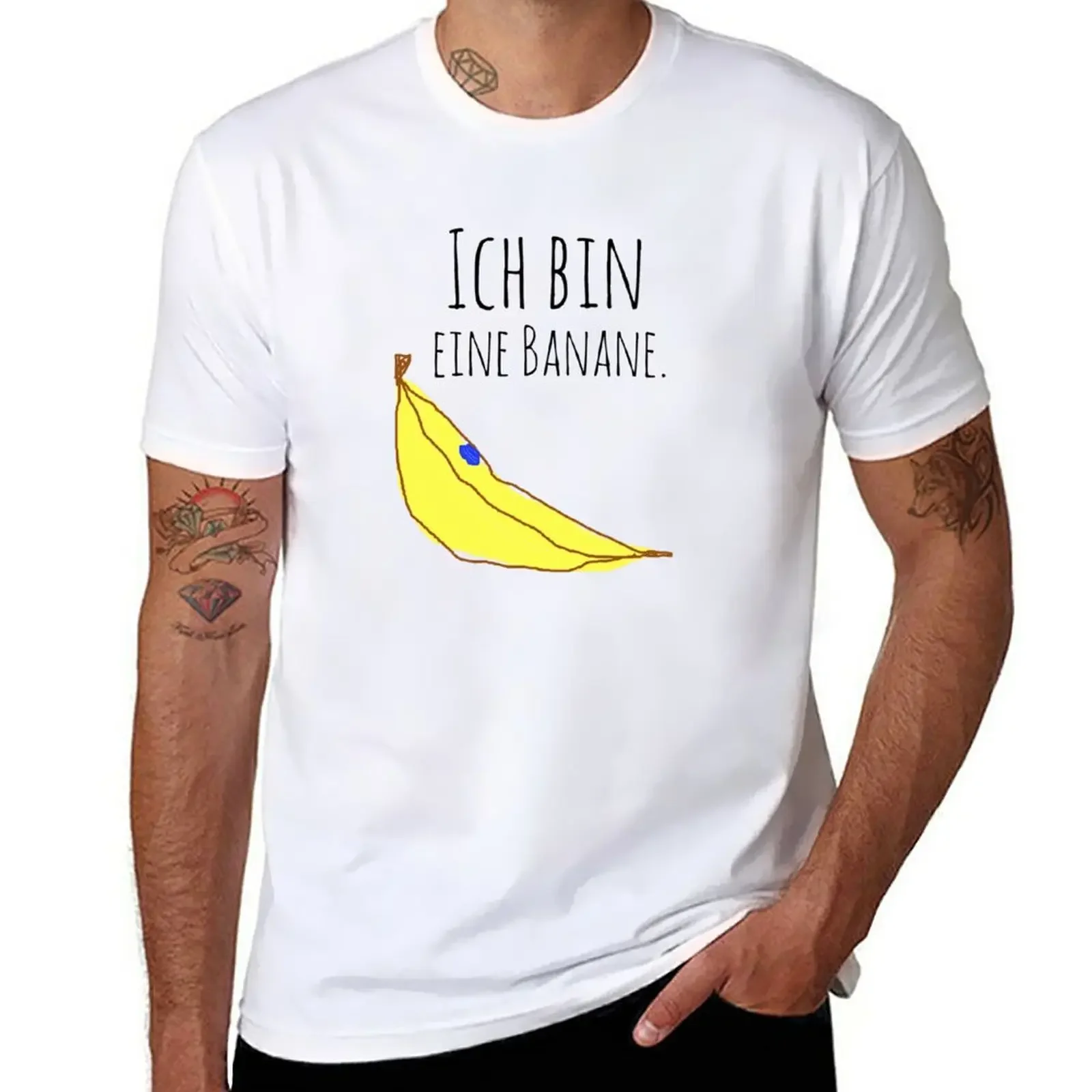 Neue ich bin eine banane. T-Shirt Tops Anime Kleidung Kawaii Kleidung Herren schlichte T-Shirts